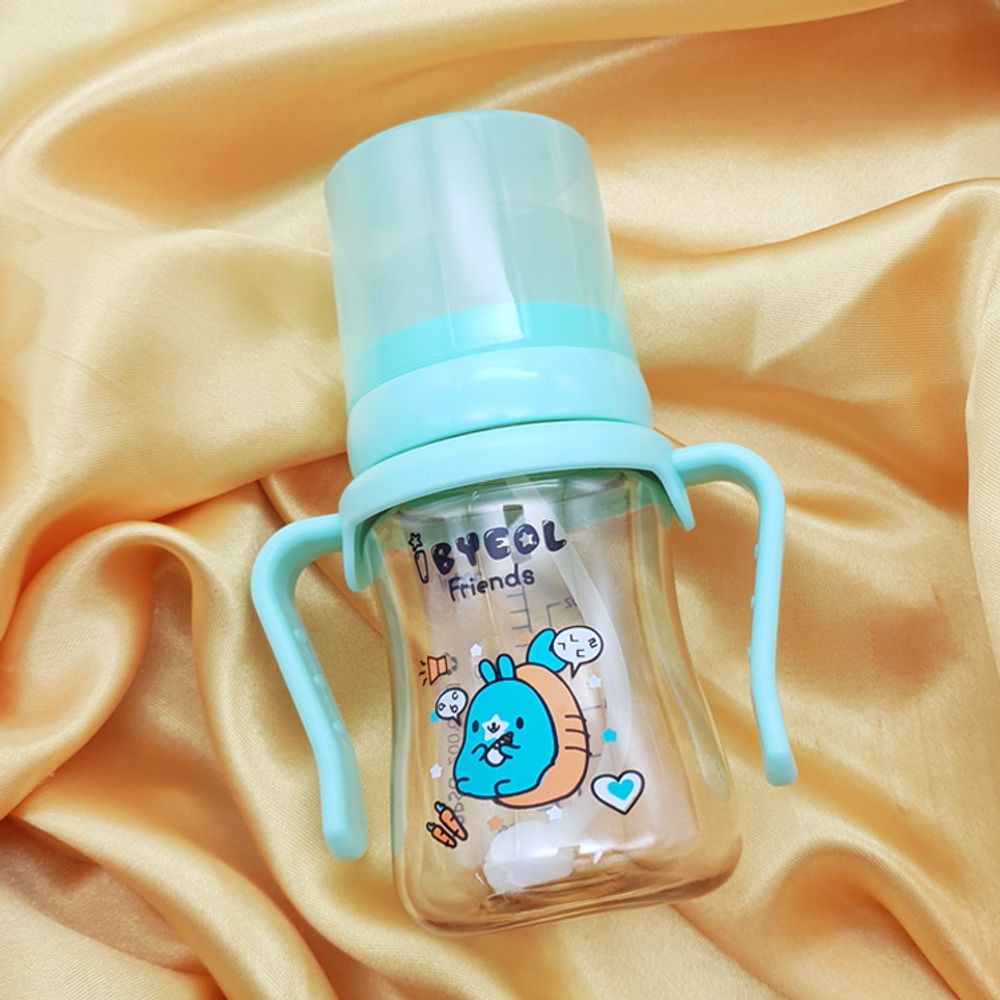 I BYEOL Friends 200ml PPSU Nipple Straw cup Tomi Mint